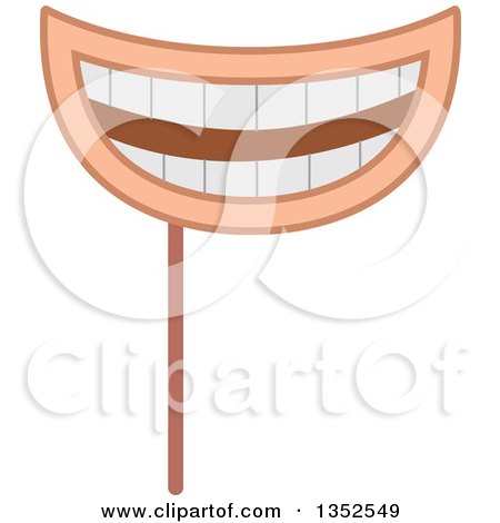 Clipart of a Photo Booth Prop Mouth - Royalty Free Vector Illustration by BNP Design Studio