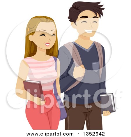 https://images.clipartof.com/small/1352642-Clipart-Of-A-Happy-Caucasian-Teenage-High-School-Couple-Walking-Royalty-Free-Vector-Illustration.jpg