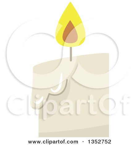 Clipart of a Candle - Royalty Free Vector Illustration by BNP Design Studio