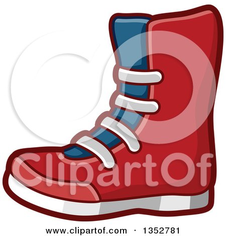 Clipart of a Wrestling Boot - Royalty Free Vector Illustration by BNP Design Studio