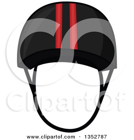 Clipart of an Equestrian Helmet - Royalty Free Vector Illustration by BNP Design Studio