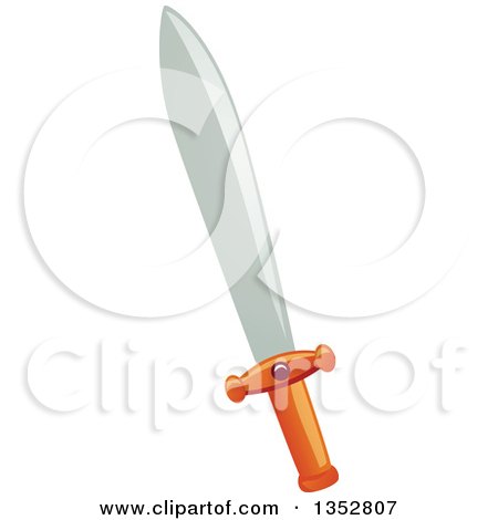 Clipart of a Sword - Royalty Free Vector Illustration by BNP Design Studio