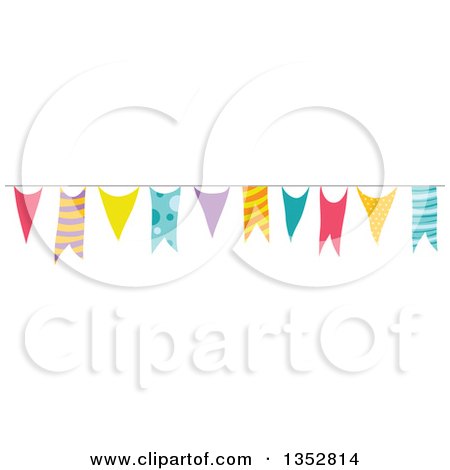 Clipart of Colorful Party Banner - Royalty Free Vector Illustration by BNP Design Studio