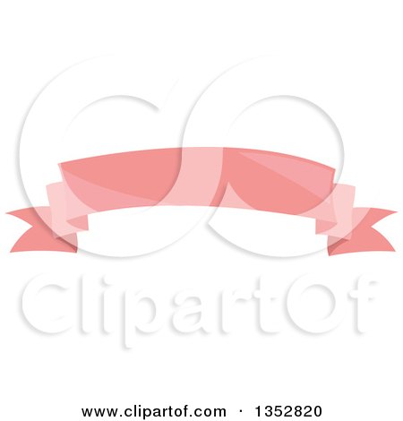 Clipart of a Shiny Pink Ribbon Banner - Royalty Free Vector Illustration by BNP Design Studio