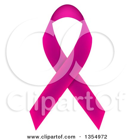 Clipart of a Dark Pink Awareness Ribbon - Royalty Free Vector Illustration by vectorace