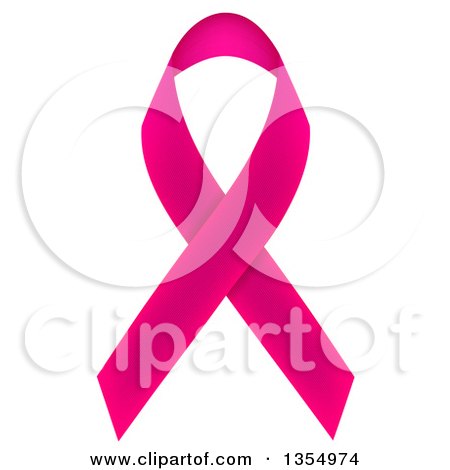 Clipart of a Pink Awareness Ribbon - Royalty Free Vector Illustration by vectorace