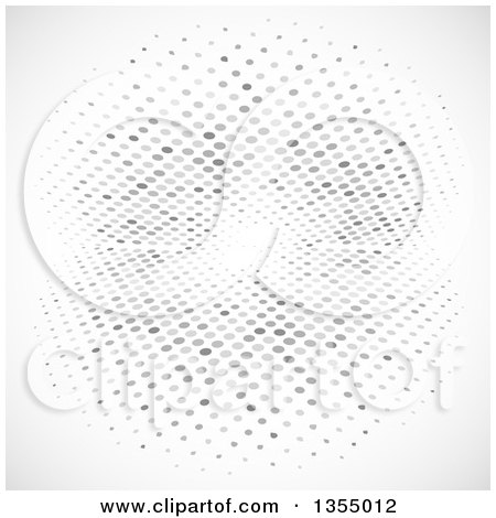 Clipart of a Background with Gray Halftone on Shading - Royalty Free Vector Illustration by vectorace