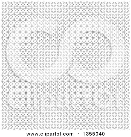 Clipart of a Seamless Background of Overlapping Circles - Royalty Free Vector Illustration by vectorace