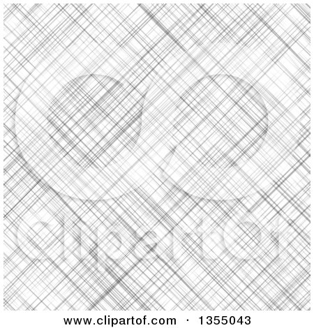 Clipart of a Background of Gray Linen Texture - Royalty Free Vector Illustration by vectorace
