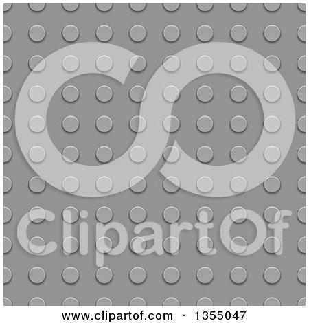 Clipart of a Seamless Background of Gray Lego Constructor Texture - Royalty Free Vector Illustration by vectorace