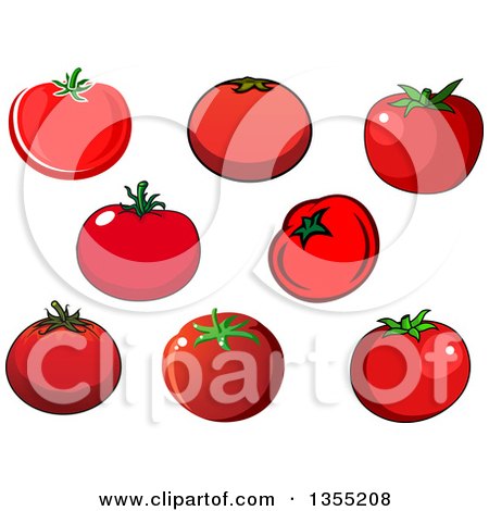 Clipart of Tomatoes - Royalty Free Vector Illustration by Vector Tradition SM