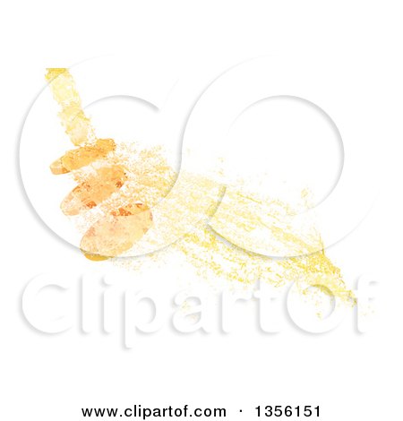 Clipart of 3d Orange Juice Splashing on Slices, on a White Background - Royalty Free Illustration by Mopic