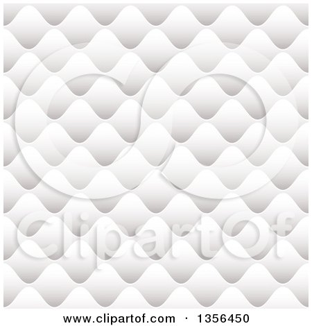 Clipart of a Seamless Background of White Paper Pillows - Royalty Free Vector Illustration by michaeltravers