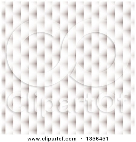 Clipart of a Background of a 3d White Paper Weave Texture - Royalty Free Vector Illustration by michaeltravers