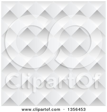 Clipart of a Seamless Background of Pyramids or Diamonds - Royalty Free Vector Illustration by michaeltravers