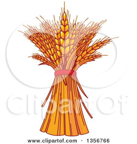 Clipart of Harvested Wheat - Royalty Free Vector Illustration by Pushkin