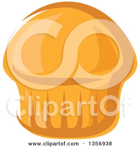 Clipart of a Cartoon Muffin - Royalty Free Vector Illustration by Vector Tradition SM