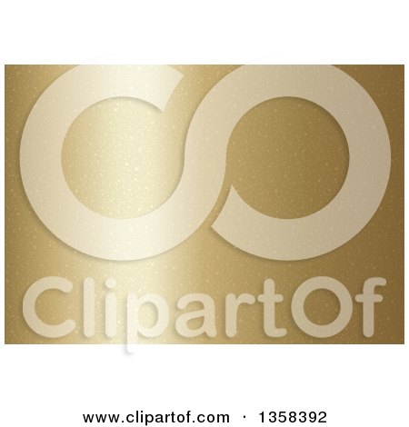 Clipart of a Shiny Gold Backgorund with Spots - Royalty Free Vector Illustration by dero