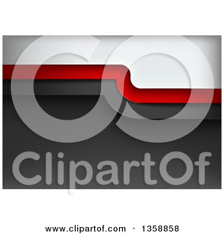 Clipart of a Background of Gray, Red and Black Bars over Textured Metal - Royalty Free Vector Illustration by dero