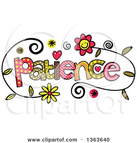 patience word art