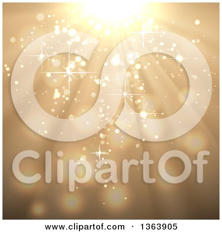 Clipart of a Background of Shining Lights - Royalty Free Vector Illustration by vectorace