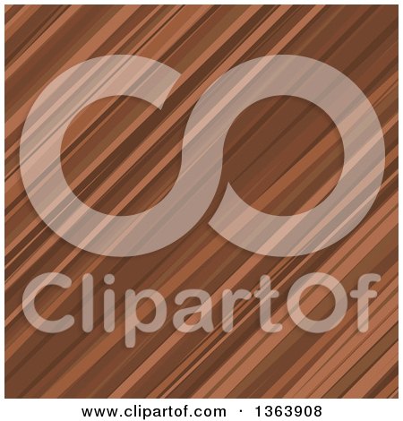 Clipart of a Background of Diagonal Brown Stripes - Royalty Free Vector Illustration by vectorace