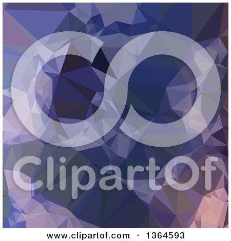 Clipart of a Bluebonnet Blue Low Poly Abstract Geometric Background - Royalty Free Vector Illustration by patrimonio