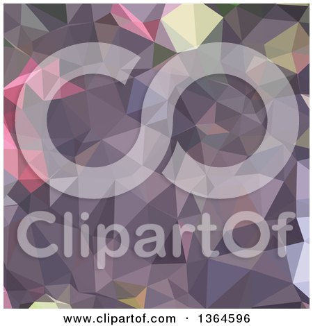 Clipart of a Cyber Grape Purple Low Poly Abstract Geometric Background - Royalty Free Vector Illustration by patrimonio