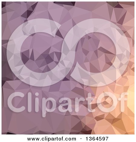 Clipart of an Amethyst Blue Low Poly Abstract Geometric Background - Royalty Free Vector Illustration by patrimonio