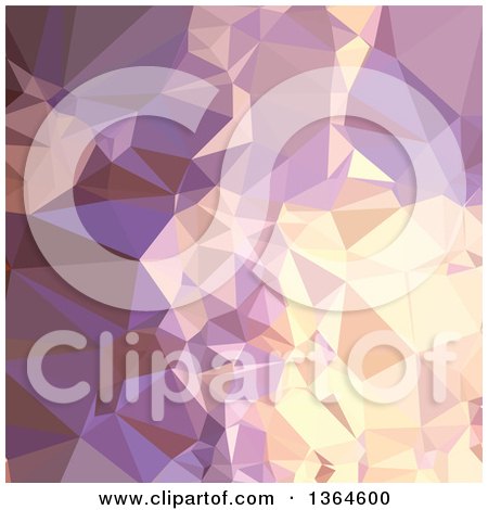 Clipart of a Chinese Violet Low Poly Abstract Geometric Background - Royalty Free Vector Illustration by patrimonio