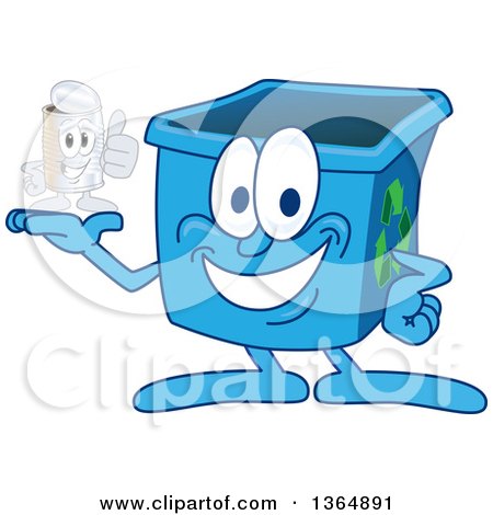 blue recycling clip art
