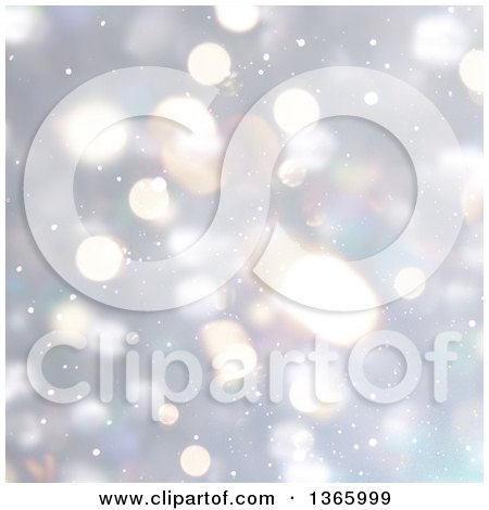 Clipart of a Christmas Background of Bokeh Lights - Royalty Free Illustration by KJ Pargeter