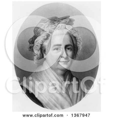 Historical Illustration of Martha Washington - Royalty Free Illustration by JVPD