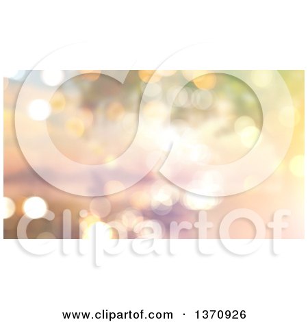 Clipart of a Christmas Background of Sparkly Bokeh Lights - Royalty Free Illustration by KJ Pargeter