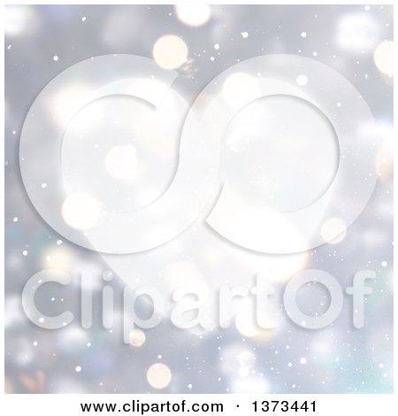 Clipart of a Heart over Bokeh Flares - Royalty Free Illustration by KJ Pargeter