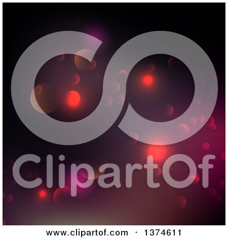 Clipart of a Background of Bokeh Lights - Royalty Free Vector Illustration by KJ Pargeter