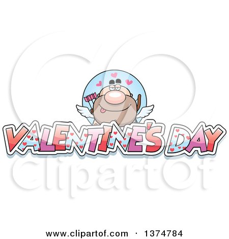 Clipart of a Male Valentines Day Cupid - Royalty Free Vector Illustration by Cory Thoman