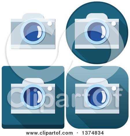 Clipart of Camera Icons - Royalty Free Vector Illustration by Liron Peer
