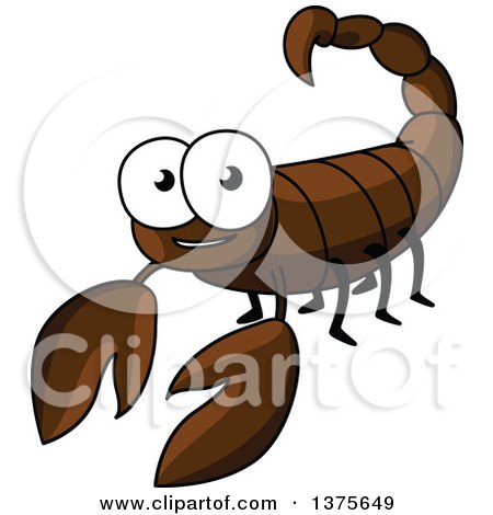 Clipart of a Happy Scorpion - Royalty Free Vector Illustration by Vector Tradition SM