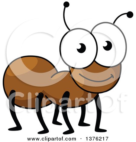 Clipart of a Happy Ant - Royalty Free Vector Illustration by Vector Tradition SM