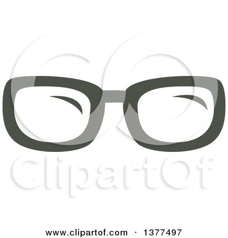 Clipart of a Pair of Eye Glasses - Royalty Free Vector Illustration by Cherie Reve
