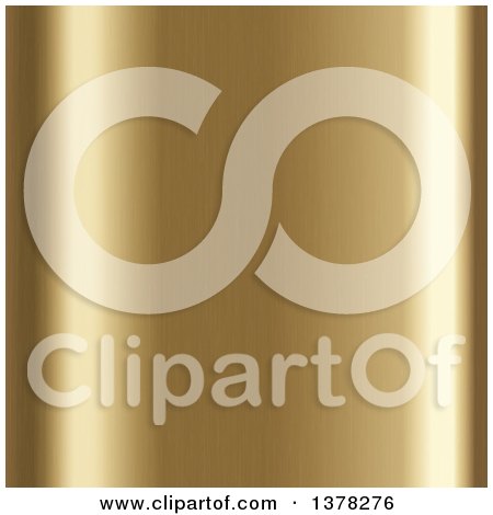 Clipart of a Background of Light Shining off of Brushed Gold - Royalty Free Vector Illustration by KJ Pargeter