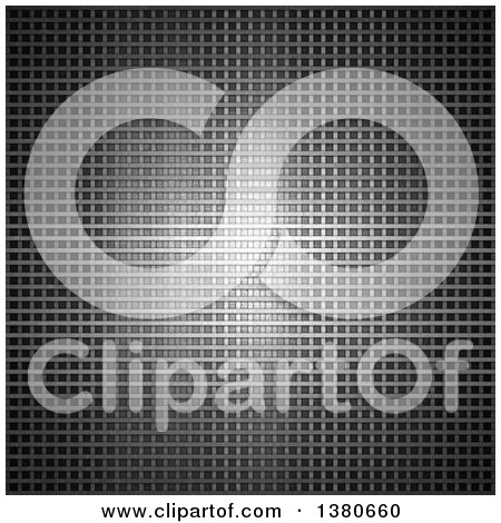 Clipart of a Background of Metal Grid - Royalty Free Illustration by KJ Pargeter