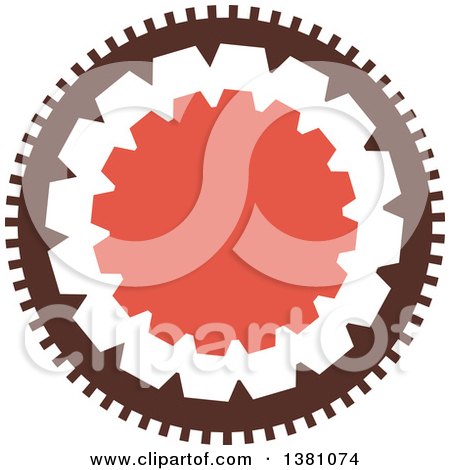 Clipart of a Steampunk Gear Cog Wheel - Royalty Free Vector Illustration by BNP Design Studio