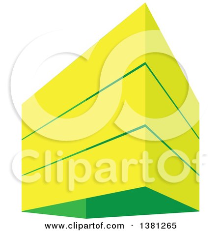 Clipart of a City Highrise Building - Royalty Free Vector Illustration by ColorMagic