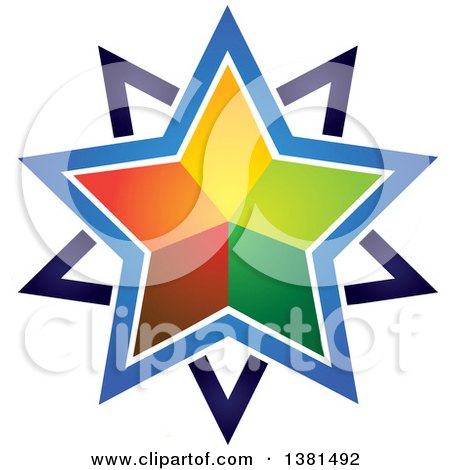 Clipart of a Star Design - Royalty Free Vector Illustration by ColorMagic