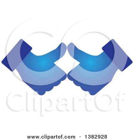 Clipart of Gradient Hands Giving Thumbs up - Royalty Free Vector Illustration by ColorMagic