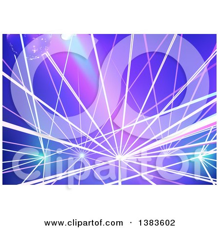 Clipart of a Disco Light Background - Royalty Free Vector Illustration by dero