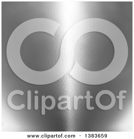 Clipart of a Background Texture of Silver Chrome Metal - Royalty Free Illustration by KJ Pargeter