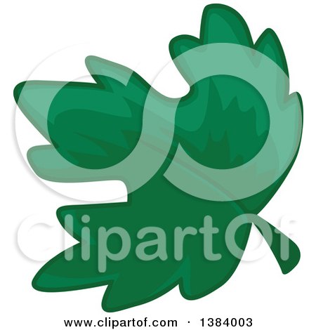 Clipart of a Grape Leaf - Royalty Free Vector Illustration by BNP Design Studio